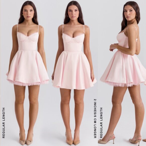 House of CB ‘Minimoiselle’ Ballerina Pink Tulle Mini Dress NWOT - Picture 7 of 12